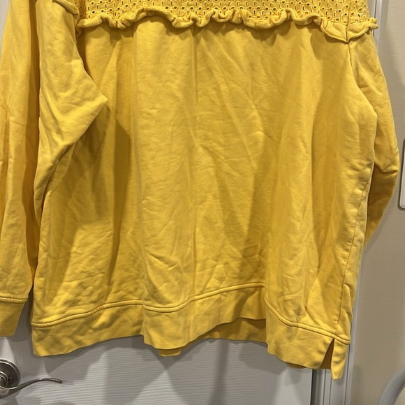 Crown and Ivy Yellow Top size 3X - Picture 6 of 6